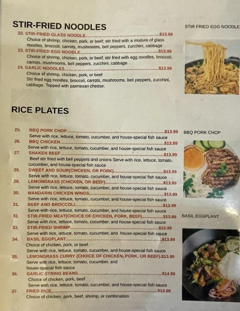 Pho #1 Noodle House Menu image 2