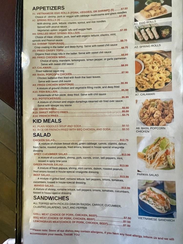 Pho #1 Noodle House Menu image 3